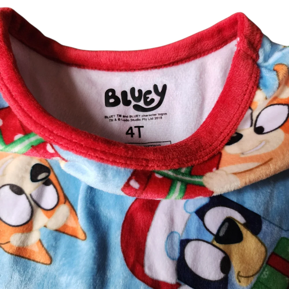 Bluey Blue and Red Pajama Set